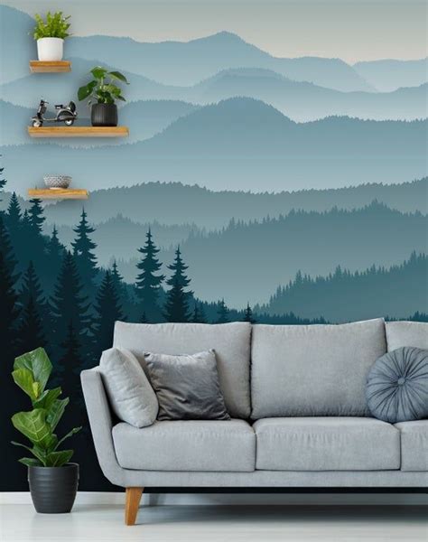 3d Mountain Peel And Stick Wallpaper Removable Self