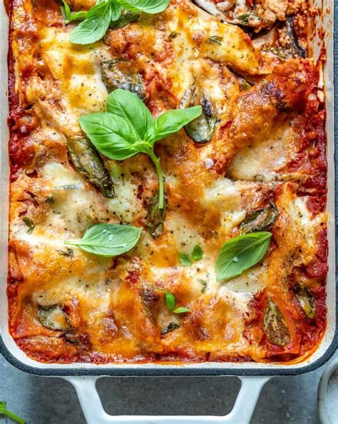 Easy Vegetarian Eggplant Lasagna Recipe Healthy Fitness Meals