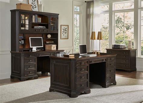 Hampton 66 Inch Executive Home Office Set By Aspenhome Furniturepick