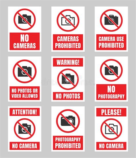Bald kostenlos bus und bahn fahren? Kein Fotozeichen, Fotografie Verbot Schild, Keine Kamera Vektor Abbildung - Illustration von ...