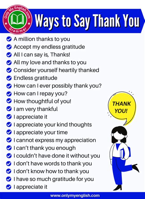 100 Different Ways To Say Thank You