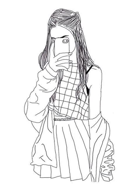 Hipster Girl Drawing Dibujos Tumblr Cosas Lindas Para Dibujar