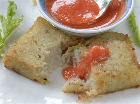 Indonesian Medan Food Kue Lobak Radish Cake