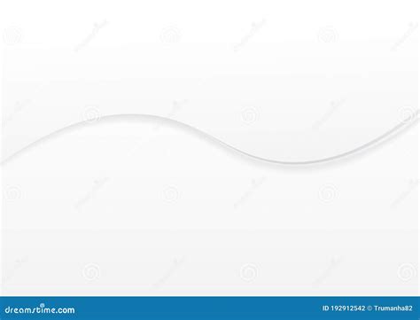 Abstract Grey And White Background With Simple Curves And Layers Stock