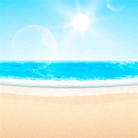 Summer Beach Themed Vector Background Free Vector In Encapsulated