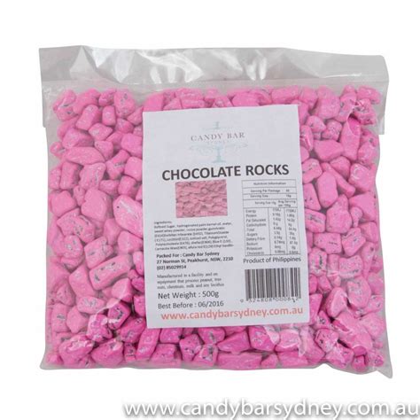 Pink Chocolate Rocks 1kg 10kg Candy Bar Sydney