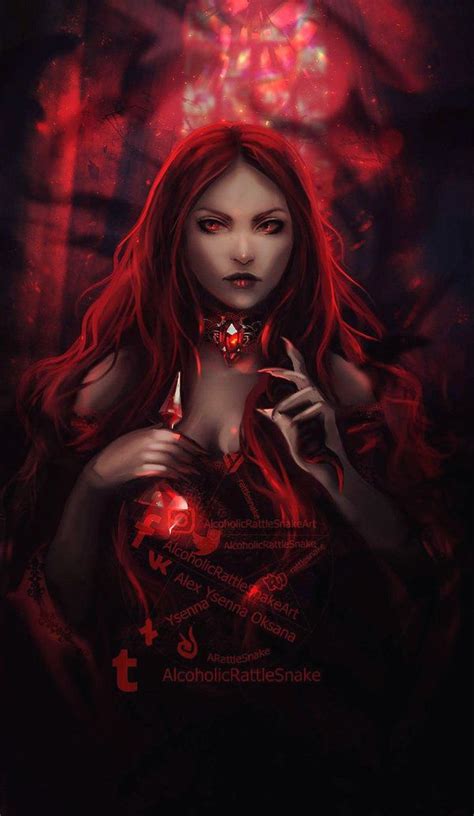 Melisandre By Ysenna Dark Fantasy Art Fantasy Art Women Vampire Art