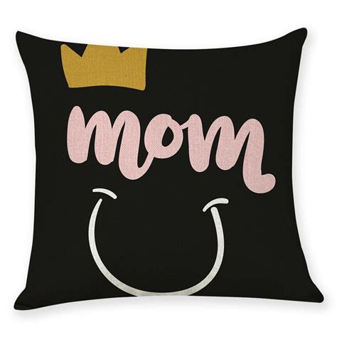 2pcs Mothers Day Linen Pillowcase Mothers Day T Cushion Decoration Ornament Ebay