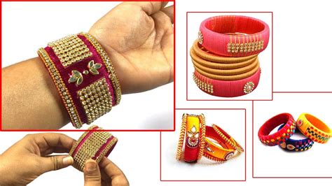 How To Make Beautiful Silk Thread Bangles At Home By Handmade