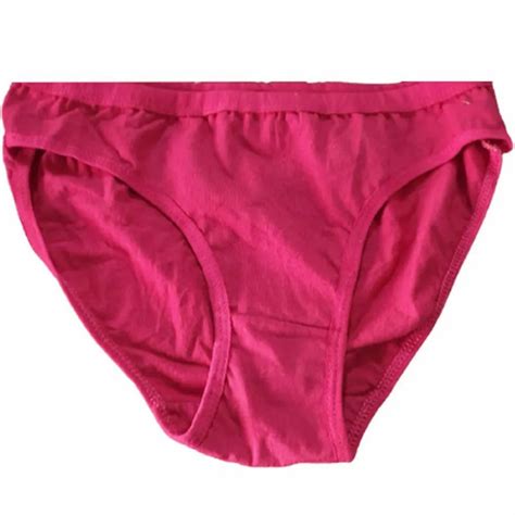 lingerie paradise plain premium lastic pink cotton panties size large at rs 42 piece in delhi