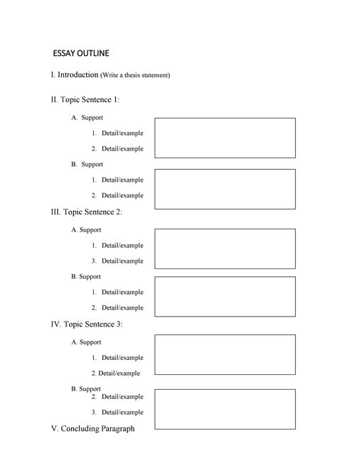 37 Outstanding Essay Outline Templates Argumentative Narrative