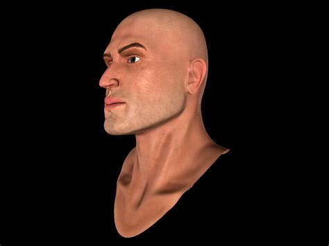 Very Realistic Human Face 3d Model Obj