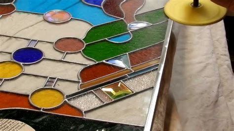 Stained Glass Project 001d Zinc Edging Stained Glass Diy Stained Glass Projects Making
