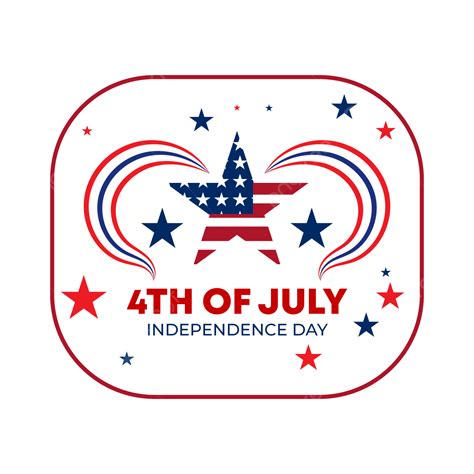 4th July Vector Art Png 4th Of July Design Vector Template For Day