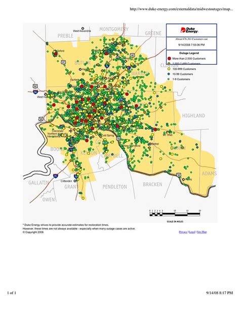 Cincinnati Ohio Power Outage Map After Ike Flickr Photo Sharing