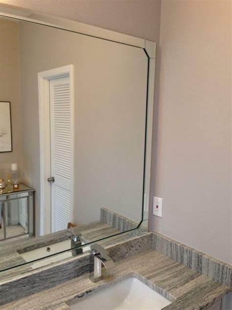 Explore the widest collection of home decoration and construction products on sale. Vanity mirror with bevel strips and corner pieces. | Glass ...