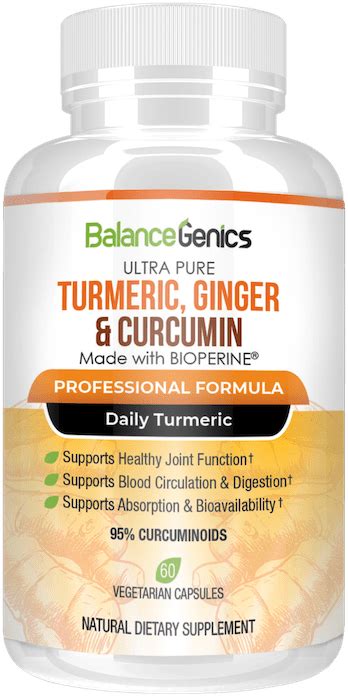 Health Benefits Of Turmeric Curcumin And Bioperine Balancegenics