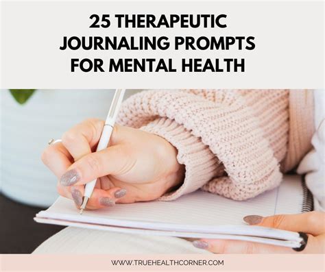 25 Journaling Prompts For Mental Health True Health Corner
