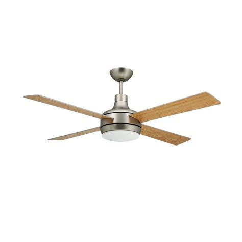 Dry rated ceiling fans lighting the home depot. TroposAir Quantum 52 in. Satin Steel Ceiling Fan-88400 ...