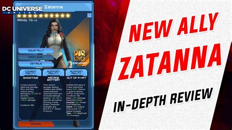 Dcuo New Ally Zatanna In Depth Review Youtube