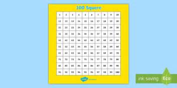 Colour By Number Squares 100 Squares Ks1 Teacher Made