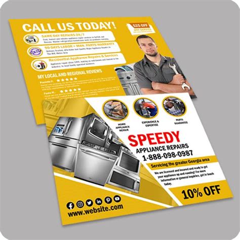 Appliance Repair Flyer Printing Designsnprint