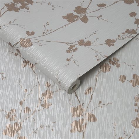 Graham And Brown Theia Blossom Rose Gold 106601 Wallpaper