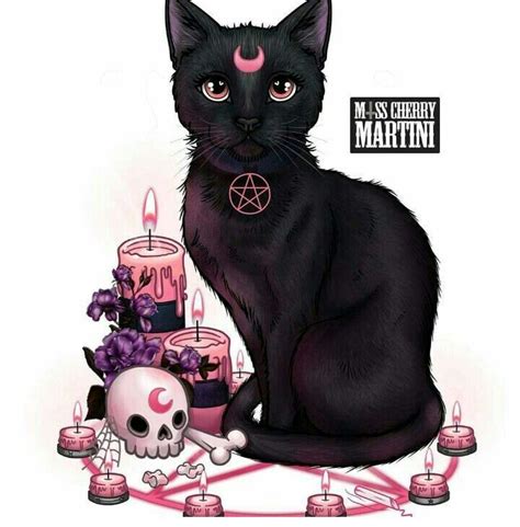 Stay tooned for more tutorials! Black Cat Magic | Witch art, Halloween art, Cat art