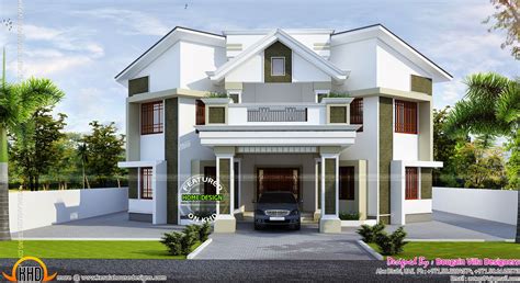 A professional model in editorial style and other. Tamilnadu model house | keralahousedesigns