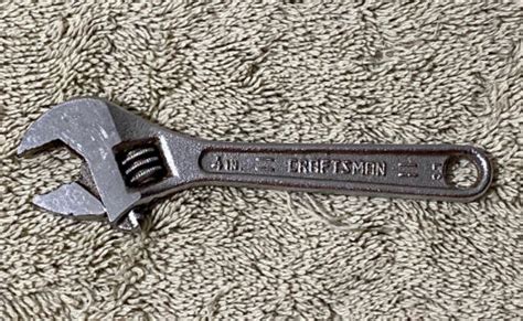 Vintage Craftsman 4 Inch Adjustable Wrench Forged Alloy Usa Ebay