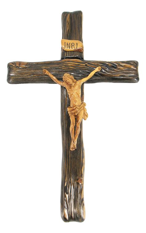 Latin Cross With Wooden Body Plain Two Different Sizes Available