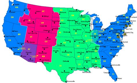 Central Standard Time Zone Map World Map