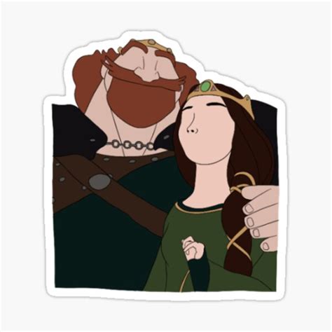 Queen Elinor And King Fergus Sticker For Sale By Apprntlyvntge Redbubble
