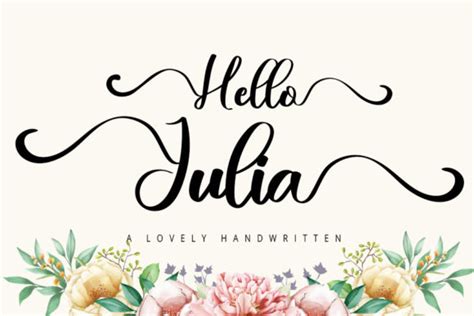 Hello Julia Font By Nya Letter · Creative Fabrica