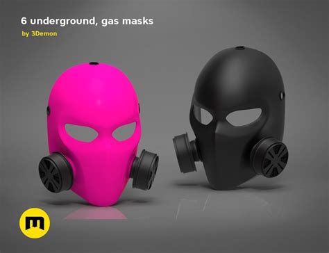 Pink Gas Mask 6 Underground 3d Model 3d Printable Cgtrader