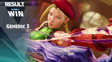 Street Fighter V Cammy Victory Quotes Hd Youtube