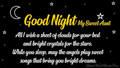 Good Night Aunt Quotes And Wishes Latest World Events