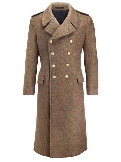 Military Greatcoat Dapper Suits Military Coat Men British Style Men
