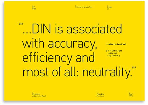 Erik berger vaage is based in san fransisco, usa. FF DIN - Tribute to a typeface on Behance
