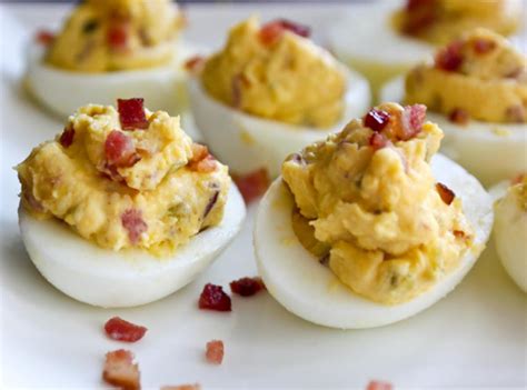 Baconbalsamic Deviled Eggs Just A Pinch Recipes