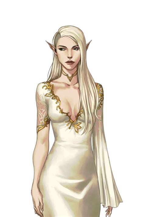 F High Elf Sorcerer Robes Female Elf Aristocrat Sorcerer Pathfinder