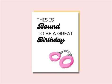 Kinky Bondage Birthday Card For Wife Husband Girlfriend Etsy