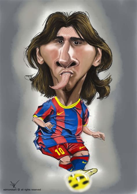 Edmond S Art FB Caricaturama Showdown 3000 Challenge Lionel Messi