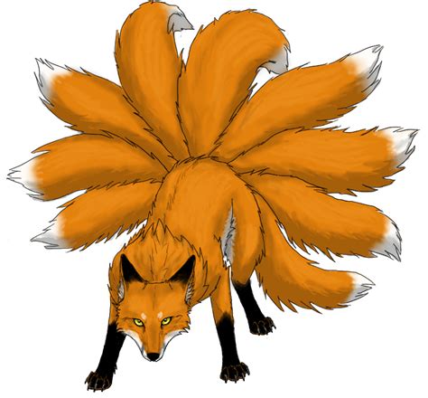 Download Library of nine tailed fox clipart black and white library ...