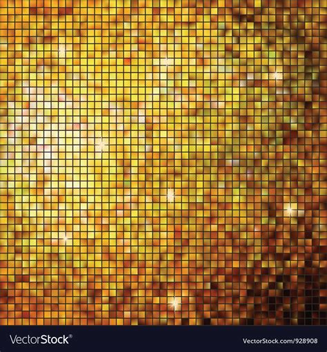 Gold Mosaic Background Royalty Free Vector Image
