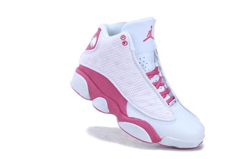 Achat Vente Air Jordan 13 Blanc Rose Chaussure De Basket Pas Cher