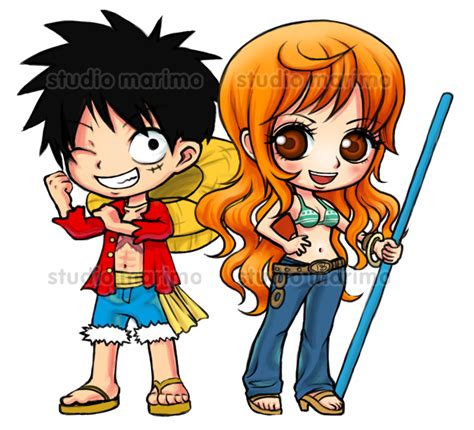 Luffy And Nami One Piece By Studiomarimo On Deviantart