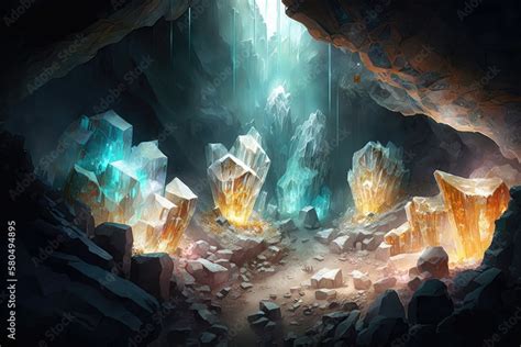 The Crystal Caverns A Massive Underground Cavern System Filled With