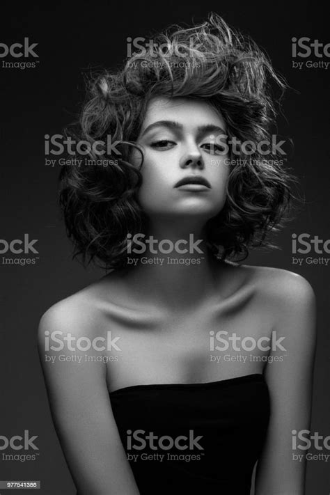 Beautiful Woman With Stylish Hairstyle Stock Photo Download Image Now