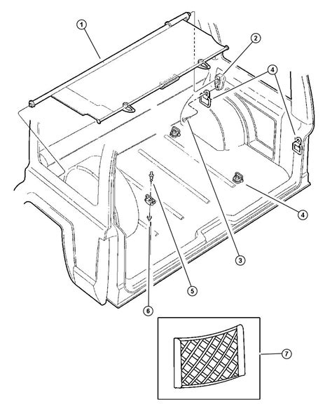 Jeep Grand Cherokee Loop Cargo Tie Down Trim All Trim Codes Loops